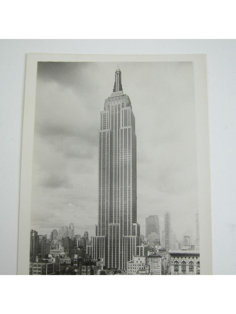 Real Photo Postcard RPPC New York City Empire State Building Vintage RARE - Picture 9 of 12